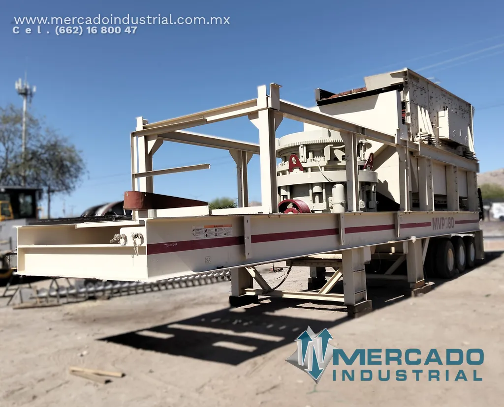 Sistema de trituración modelo MVP380 marca Terex Cedarapids con criba 7 x 20 (b)