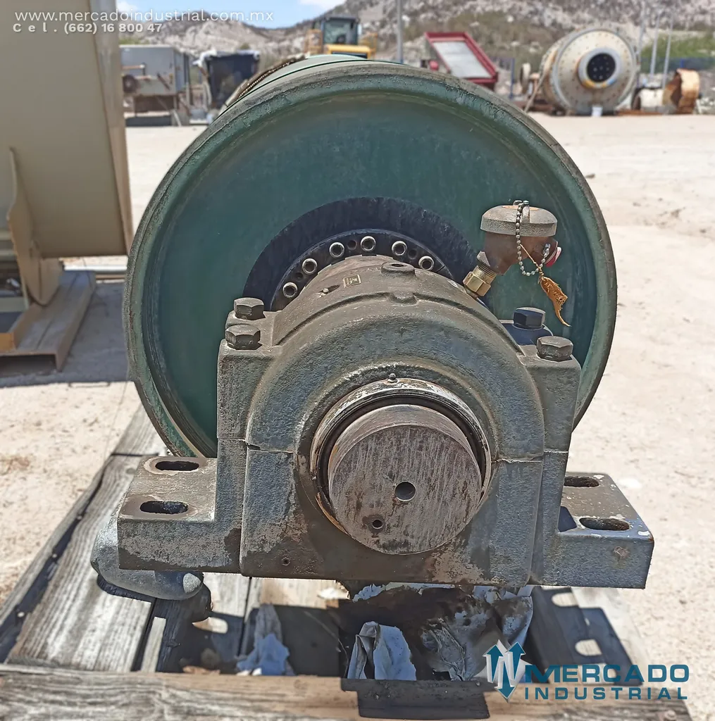 Rodillo motriz vulcanizado de 34" diámetro x 84" largo