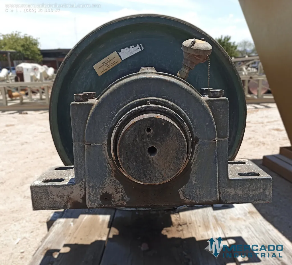 Rodillo motriz vulcanizado de 34" diámetro x 84" largo
