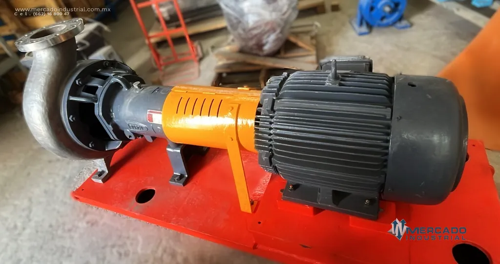 Bomba centrífuga 8X6'' 25 HP de acero inoxidable modelo MARK 3 marca DURCO