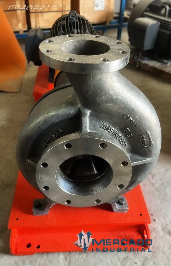 Bomba centrífuga 8X6'' 25 HP de acero inoxidable modelo MARK 3 marca DURCO