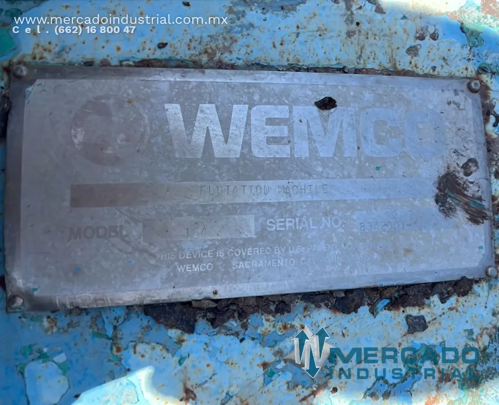 Sistema de agitación modelo 164 marca WEMCO
