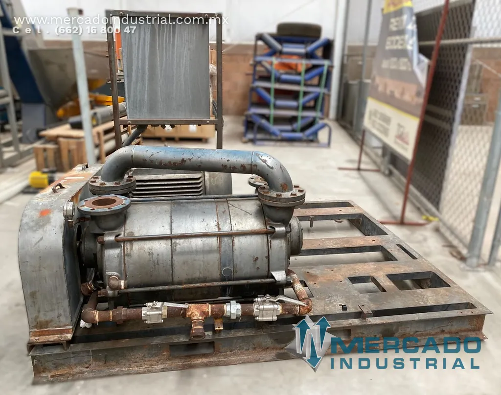 Bomba de vacío 100 HP modelo TRHE 100-1600/X-C-F marca TRAVAINI