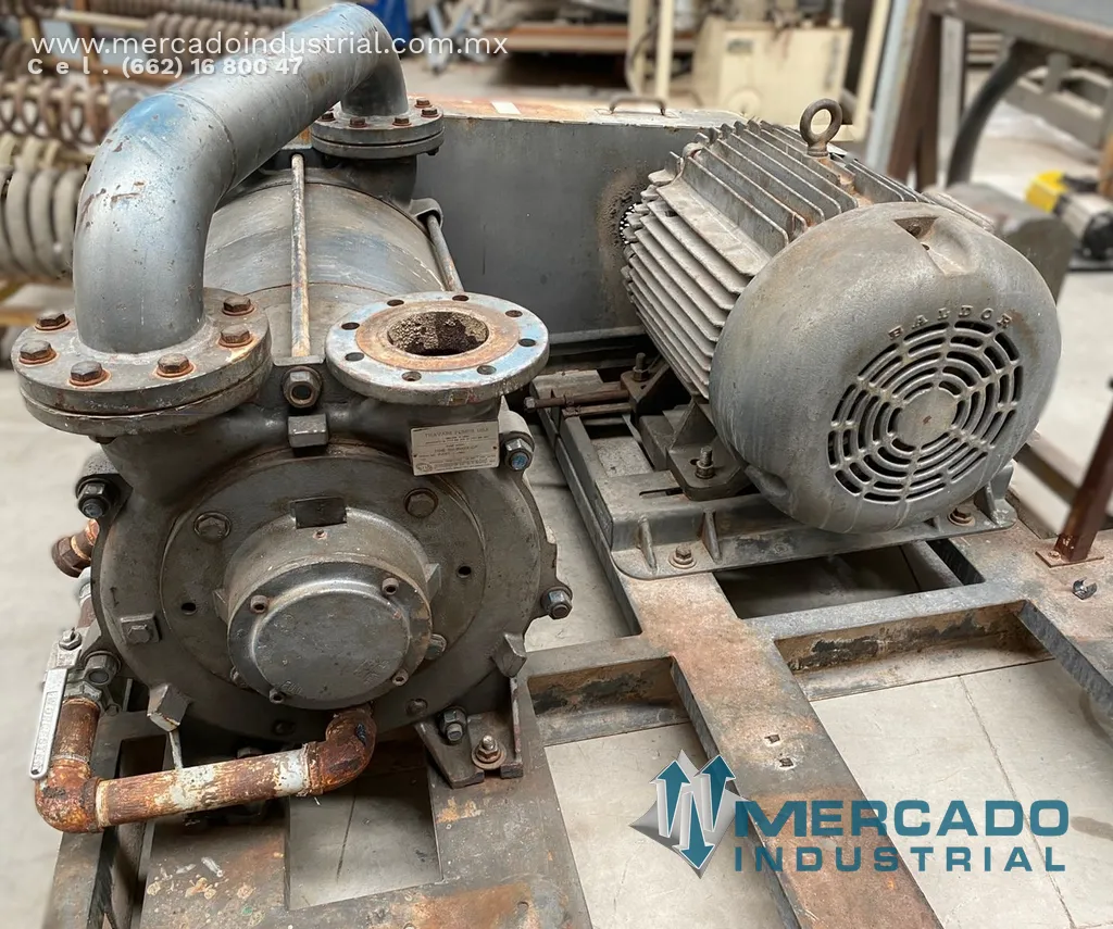 Bomba de vacío 100 HP modelo TRHE 100-1600/X-C-F marca TRAVAINI