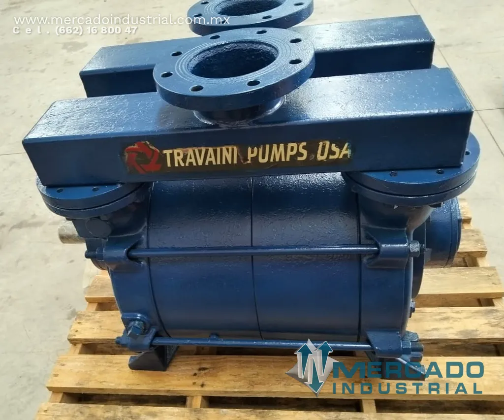 Bomba de vacío 5 1/2" x 5 1/2" modelo TRS 125-1550 marca Travaini