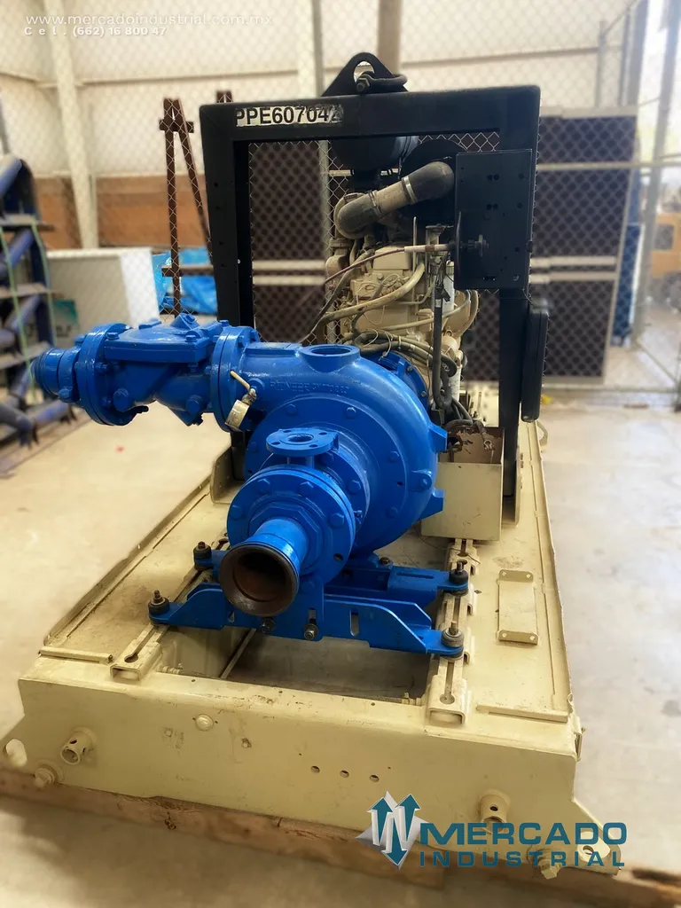 Bomba centrífuga para agua 6x6" con motor de 75 HP