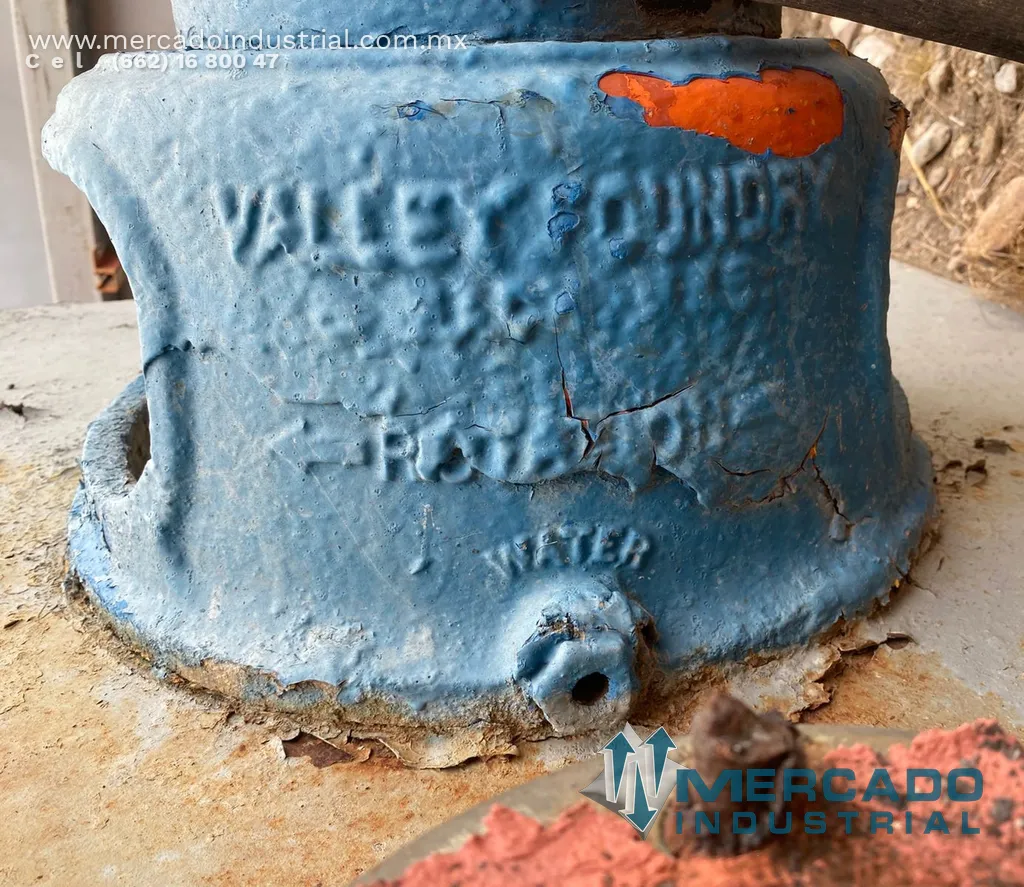 Bomba vertical de acero inoxidable 4x3 ft 15 HP modelo 143SUMP marca VALLEY FOUNDRY