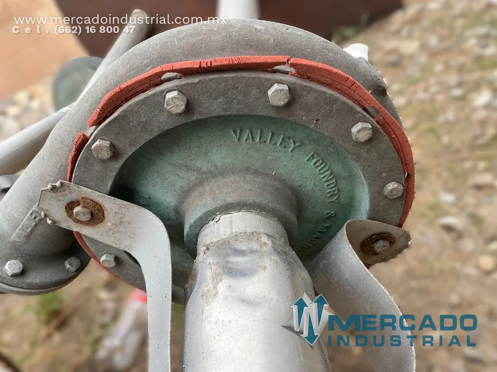 Bomba vertical de acero inoxidable 4x3 ft 15 HP modelo 143SUMP marca VALLEY FOUNDRY
