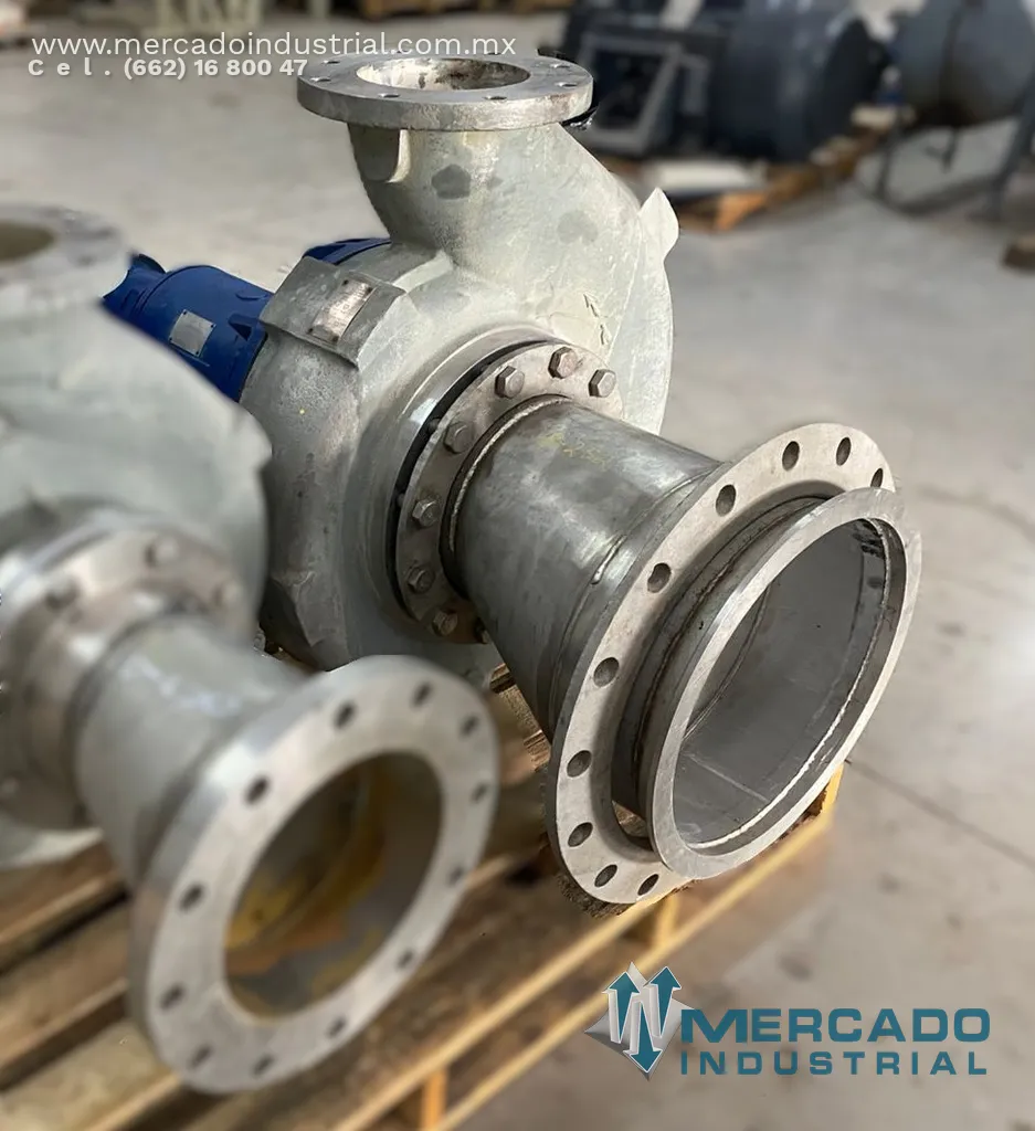 Bomba centrífuga 10x8" 4800 GPM de acero inoxidable tipo 10X8-16H/155 marca DURCO