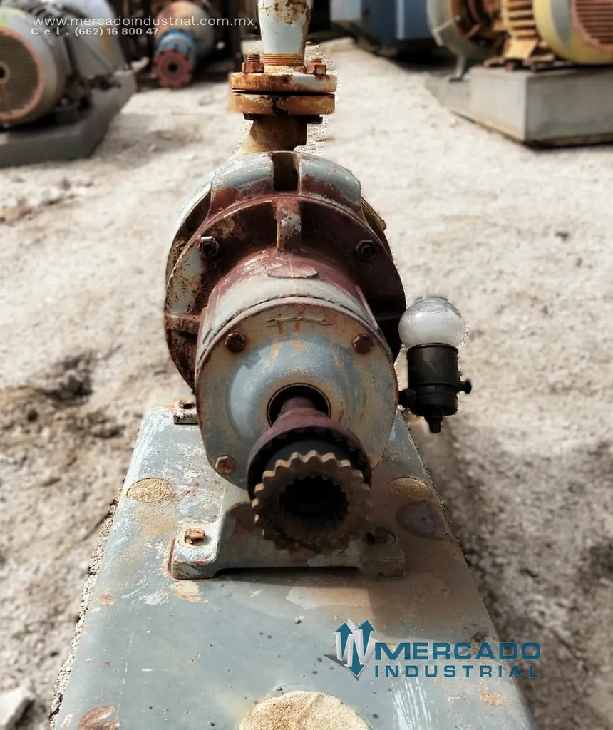 Bomba centrífuga 3x1 1/2" 100 GPM de acero inoxidable tipo 3x1-1/2-82/74 marca DURCO