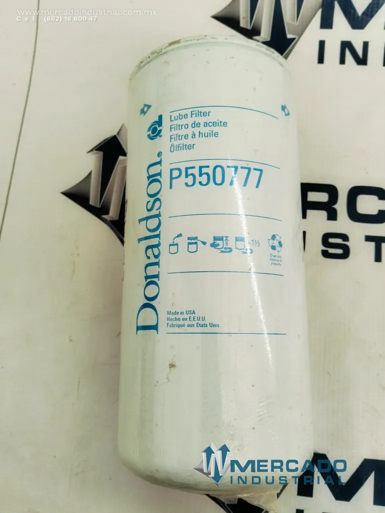 Filtro hidráulico modelo P550777 marca DONALDSON