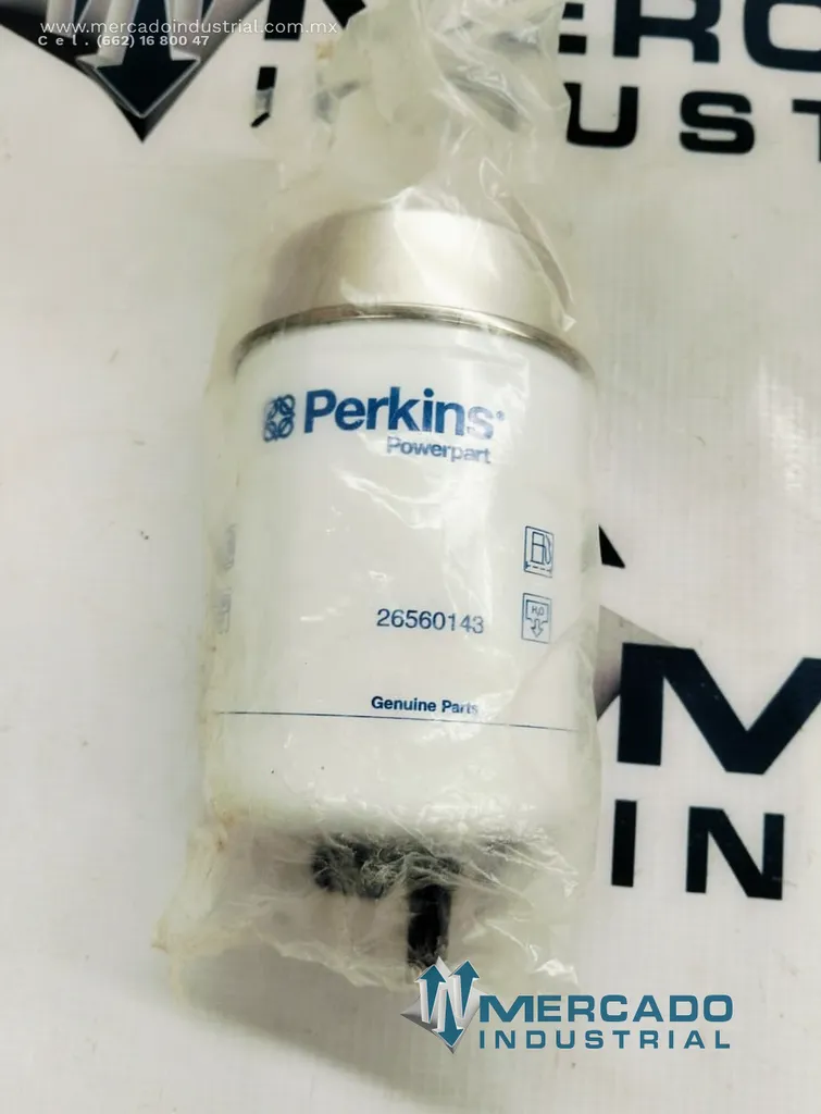 Filtro de combustible modelo 26560143 marca PERKINS