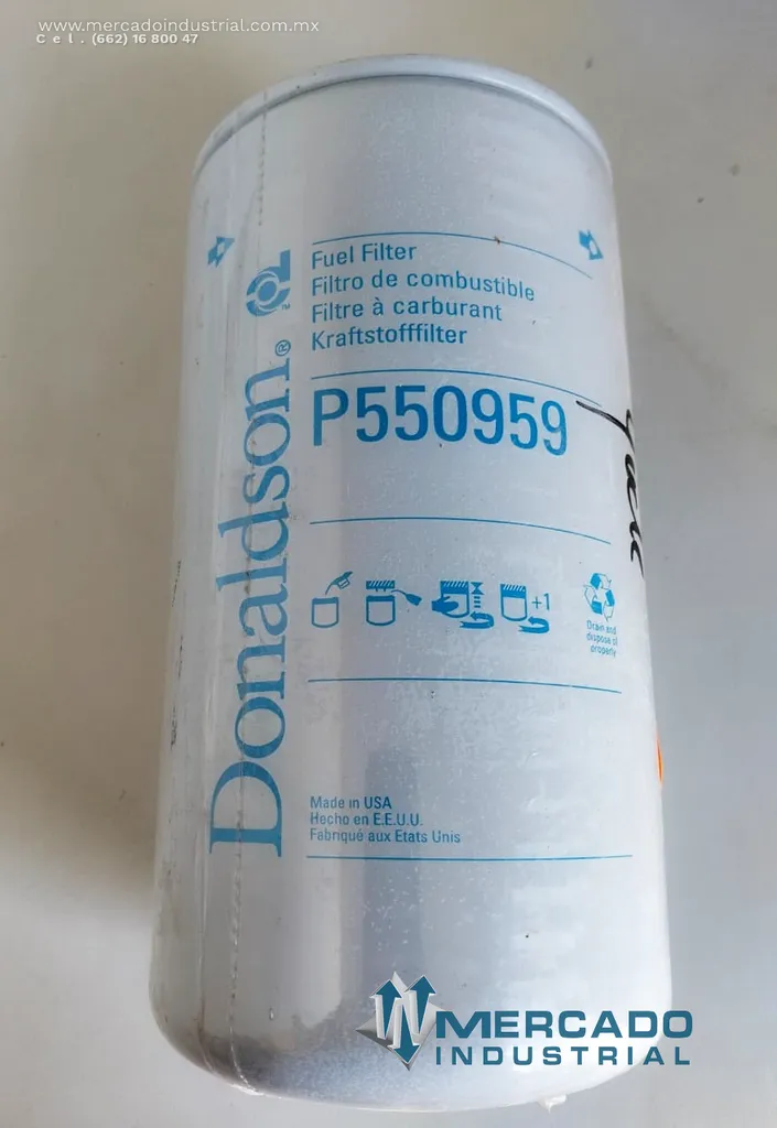 Filtro de combustible modelo P550959 marca DONALDSON