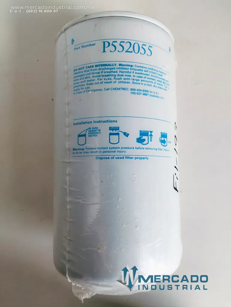 Filtro refrigerante modelo P552055 marca DONALDSON