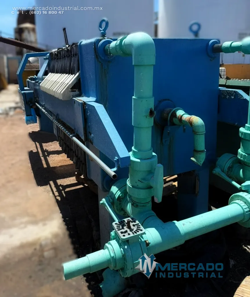 Filtro prensa 18 placas de 40 x 40" marca JWL