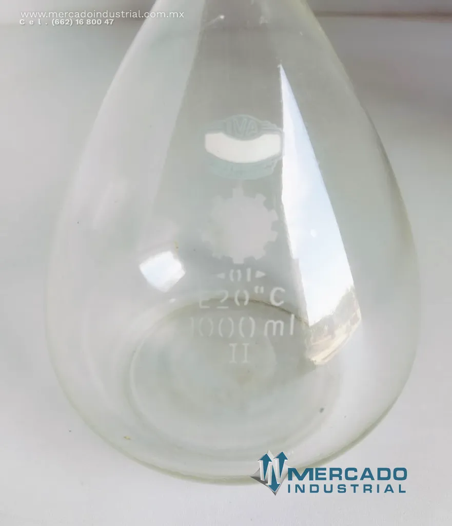 Matraz volumétrico de vidrio 1000 ml