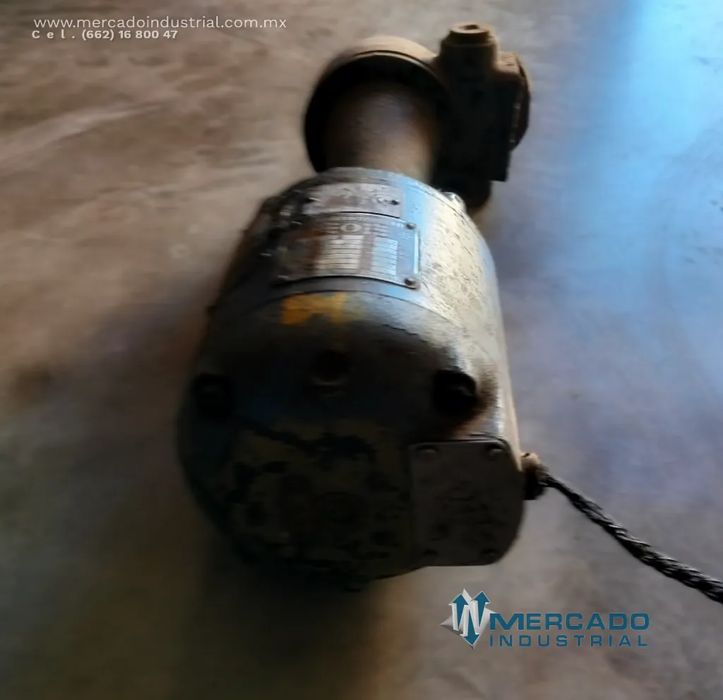 Motor eléctrico de inducción 0.5 HP 4 polos marca Howell Electric