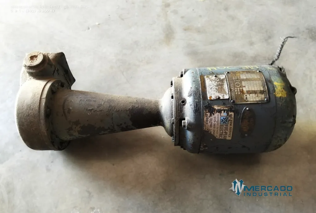 Motor eléctrico de inducción 0.5 HP 4 polos marca Howell Electric