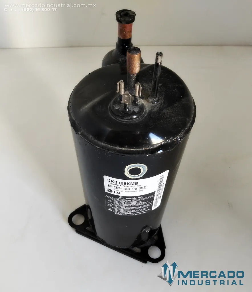 Compresor rotativo 12000 BTU 230V modelo QKS168KMB Marca LG