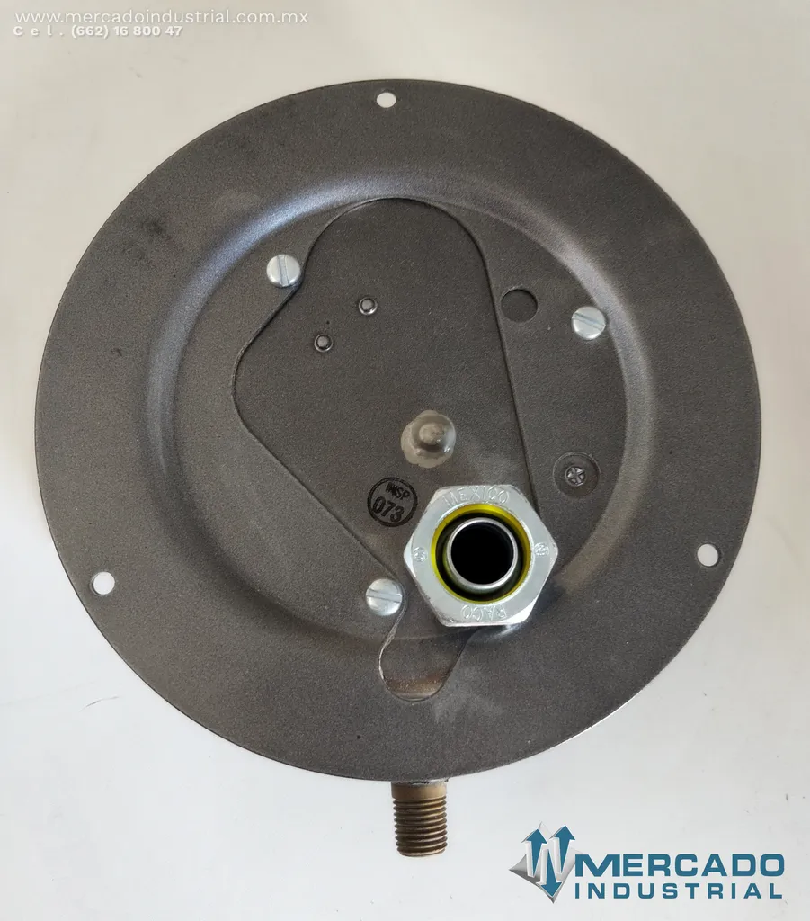 Presostato con tubo de Bourdon de latón 5 a 100 PSI parte DAW-33-153-6 marca Mercoid