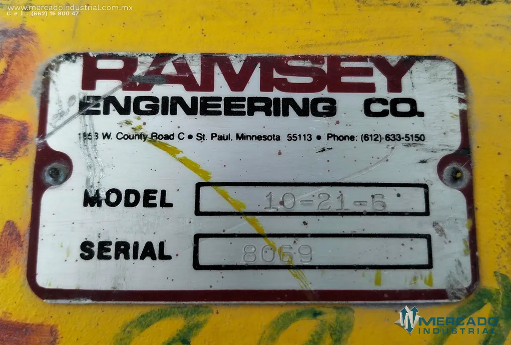 Celda de carga modelo 10-21-6 marca Ramsey