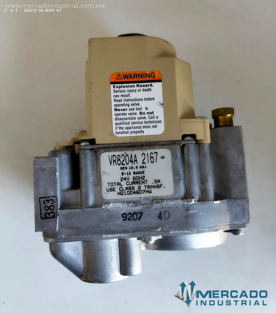 Válvula de gas 24V modelo VR8204A 2167 marca Honeywell