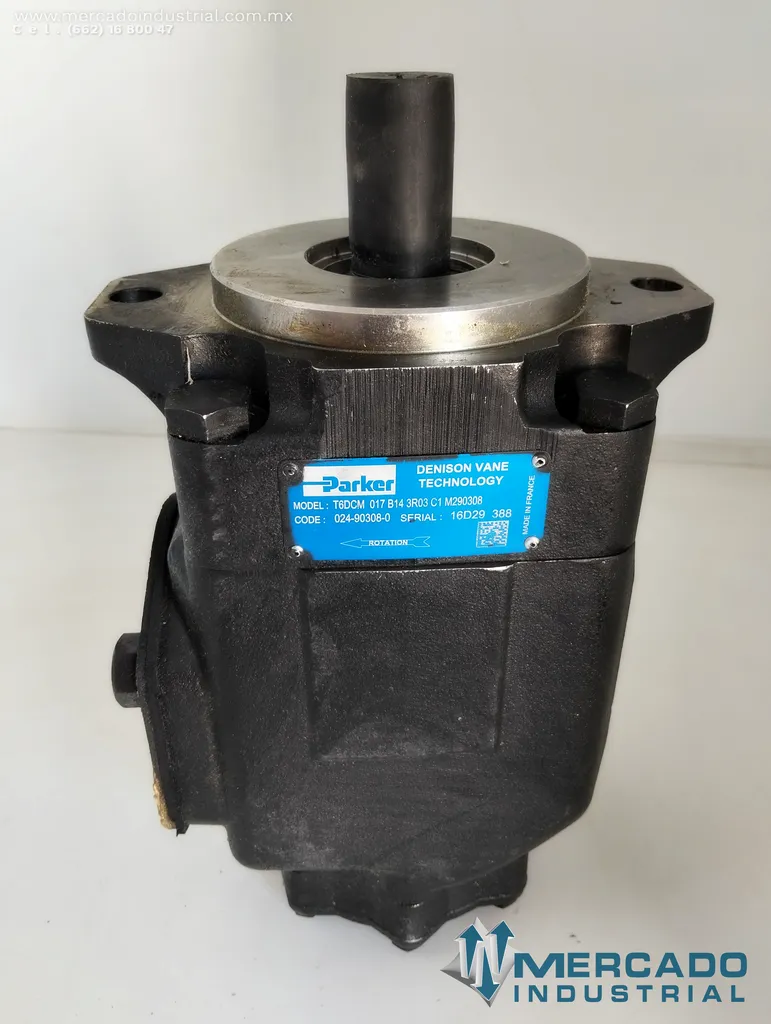 Bomba de paletas doble modelo T6DCM marca Parker