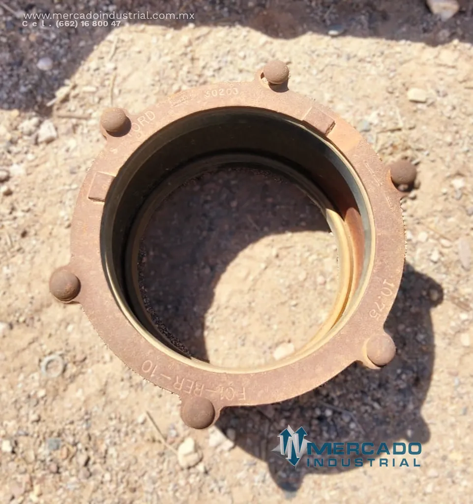 Acople recto de hierro dúctil 13" modelo FC1-RER-10 marca Ford