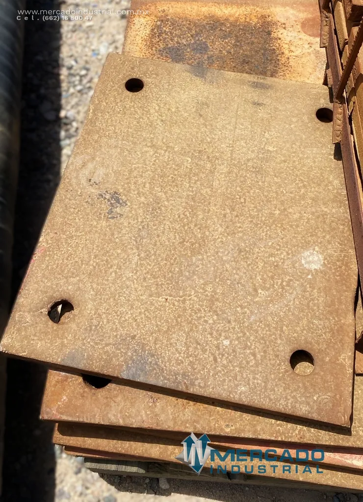 Placa de acero al manganeso 15 3/4" x 18 3/4"
