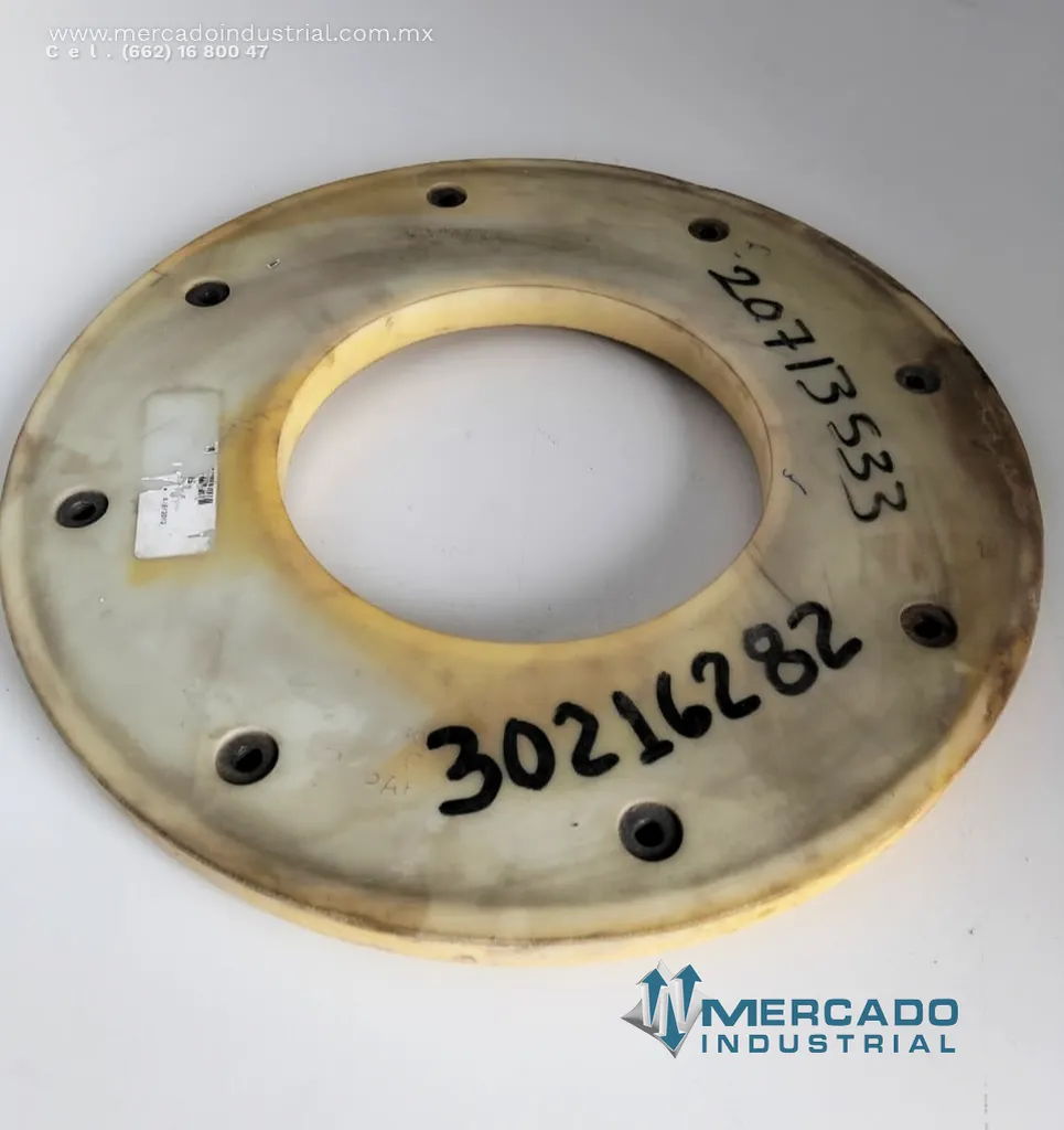 Revestimiento placa de cubierta 7" parte 153R-RS marca FLSmidth Krebs