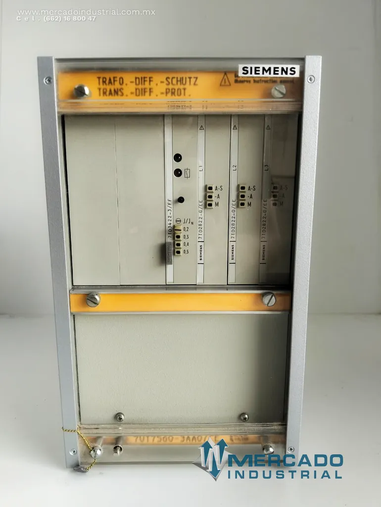 Relay protección diferencial 1A o 5A 250V modelo 7UT7560-3AA0/CE marca Siemens