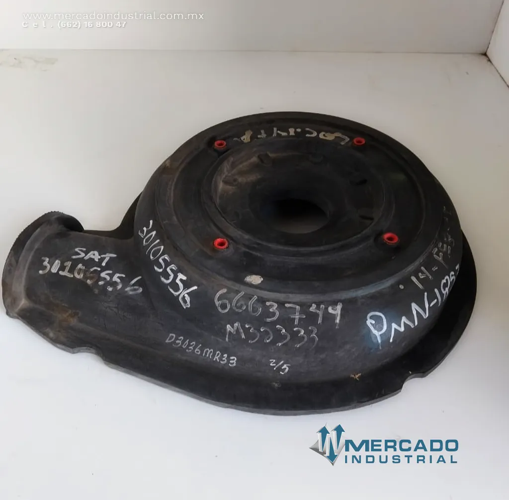 Revestimiento de tapa del marco 3" parte D3016MR33 marca Weir minerals