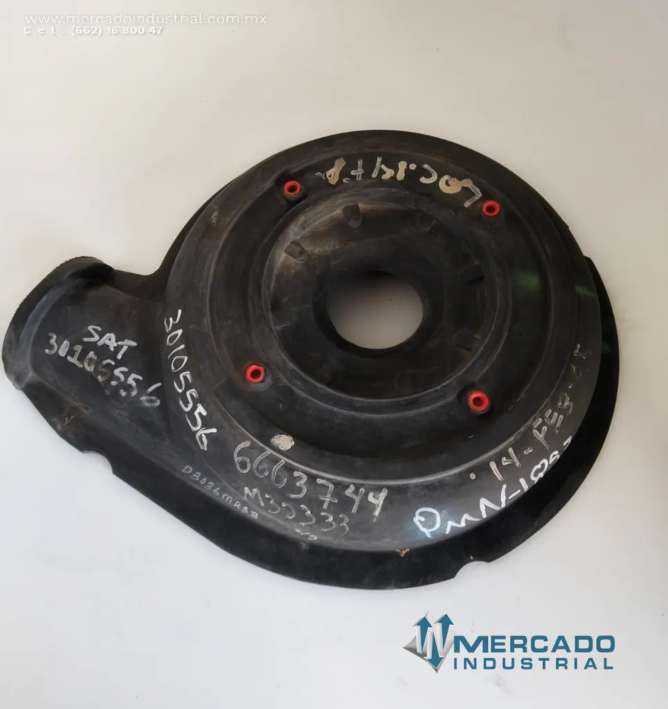 Revestimiento de tapa del marco 3" parte D3016MR33 marca Weir minerals