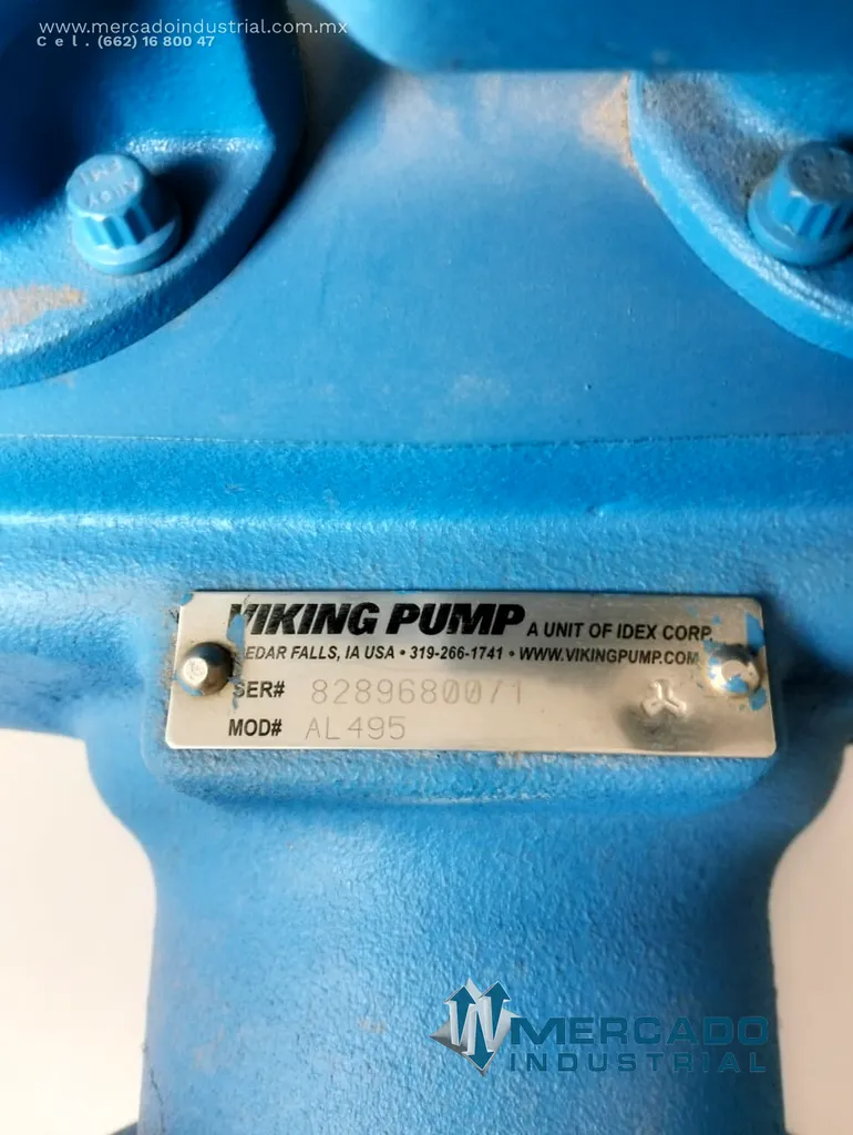Bomba de engranes 3" 250 PSI modelo AL495 marca Viking