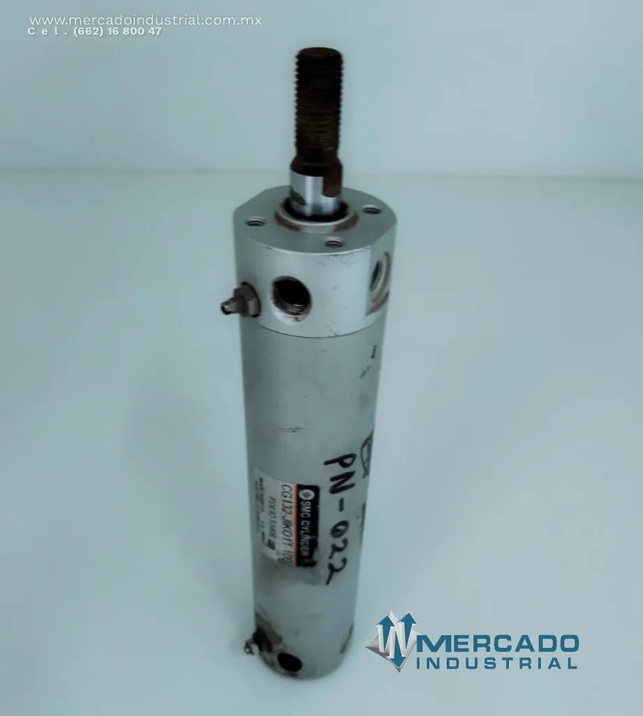 Pistón neumático 1.0 Mpa 134 mm modelo CG132-JIK011-100 marca SMC