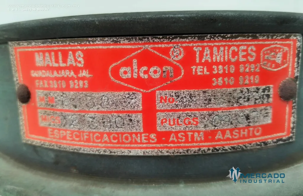 Tamiz para laboratorio mesh #8 de 20 cm de diámetro marca ALCON