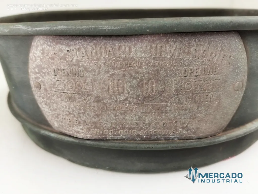 Tamiz para laboratorio mesh #10 de 20 cm de diámetro marca U.S. STANDARD SIEVE SERIES