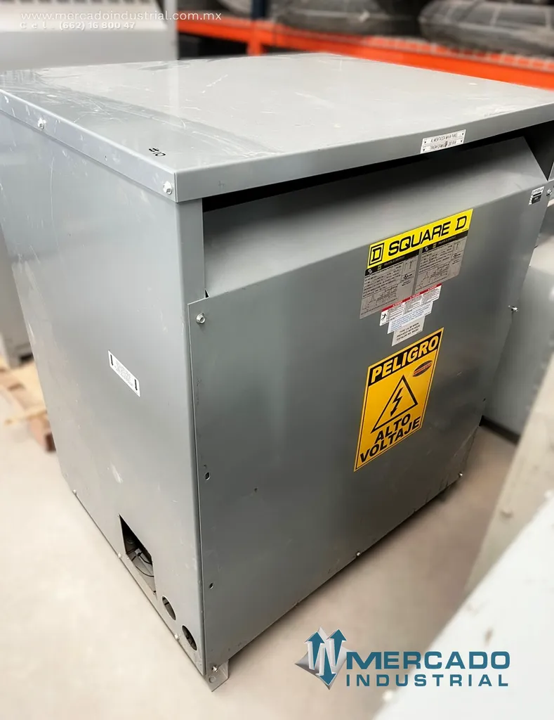 Transformador seco 300 KVA 480-220Y/127V modelo 300T132H marca SQUARE D