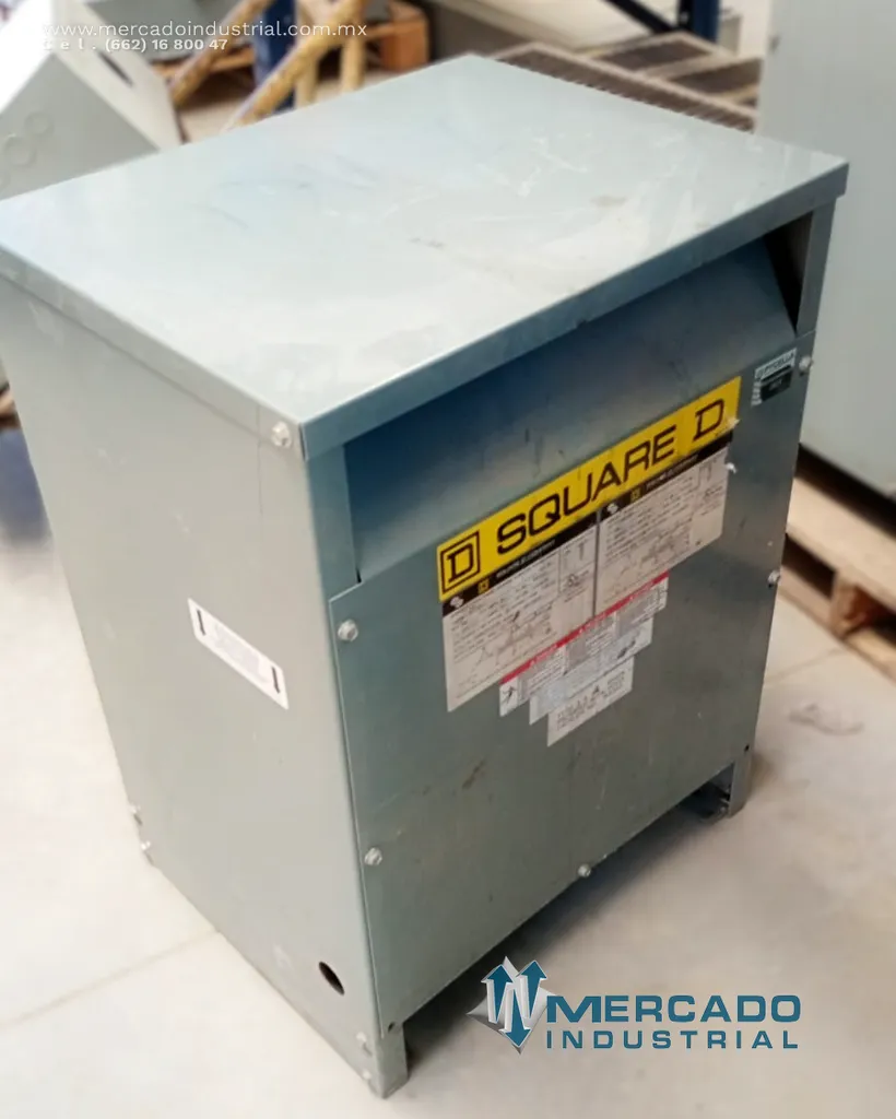 Transformador seco 30 KVA 480-220Y/127V modelo 30T132H marca SQUARE D