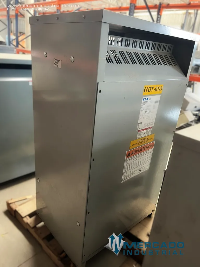 Transformador seco 225 KVA 480-220Y/127V modelo V48M31T22 marca EATON