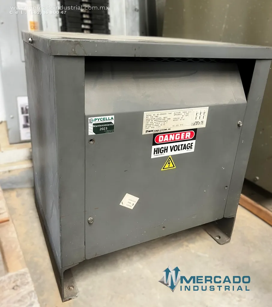 Transformador seco 50 KVA 440/460/480-400-V marca WPI