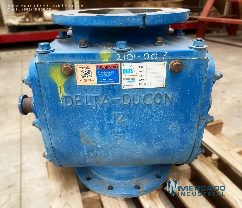 Válvula de esclusa de aire giratoria 12" modelo T-194 15474 marca DELTA DUCON