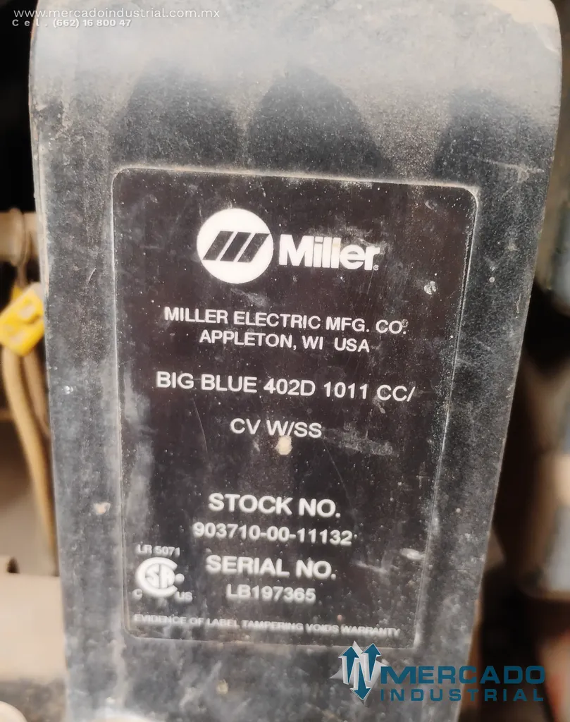 Generador soldador de diésel 20 kW modelo D400 marca RED-D-ARC-WELDER