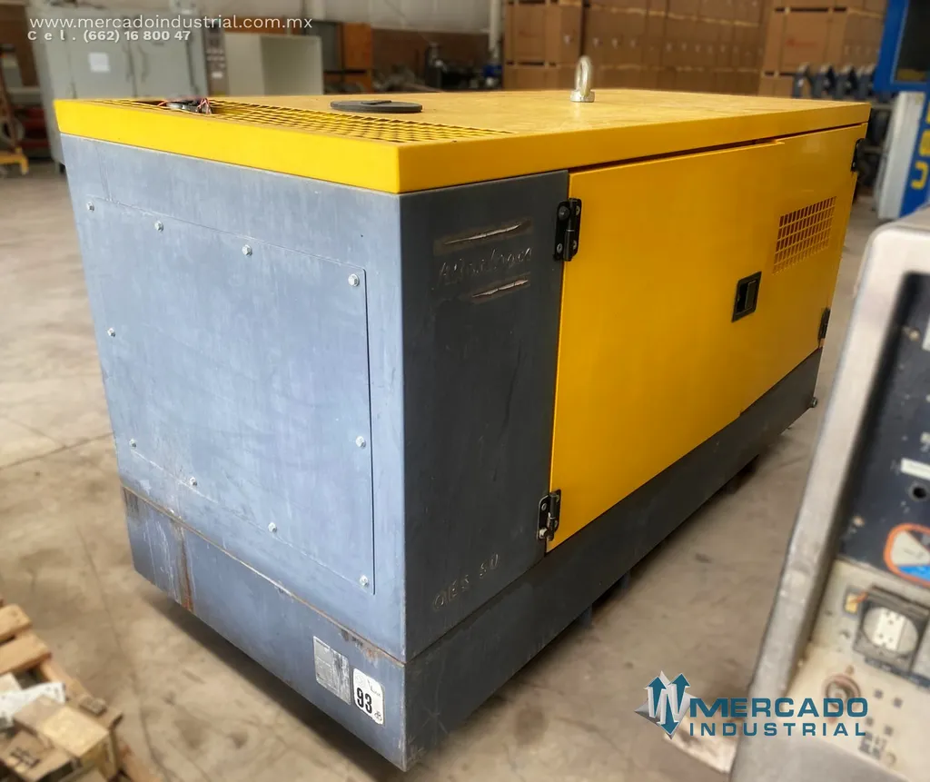 Generador a diésel 48 kVA modelo QES 50 marca Atlas Copco
