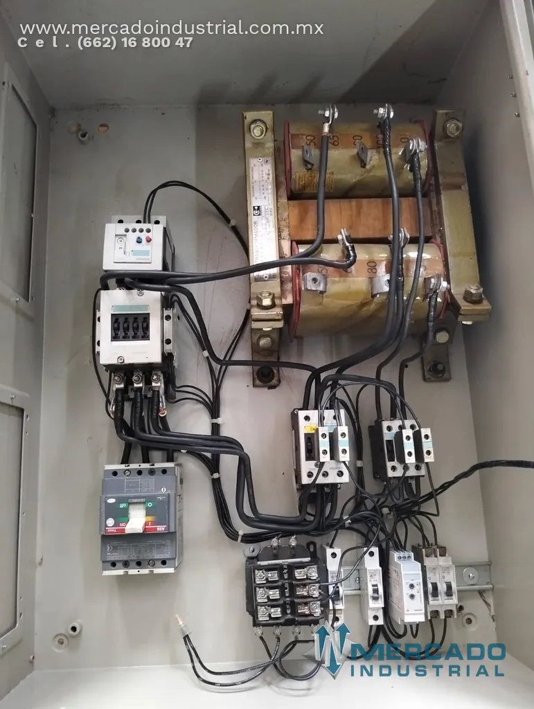 Arrancador a tensión reducida de 50 a 60 HP en 440V de 0.80 x 0.60 x 0.32m
