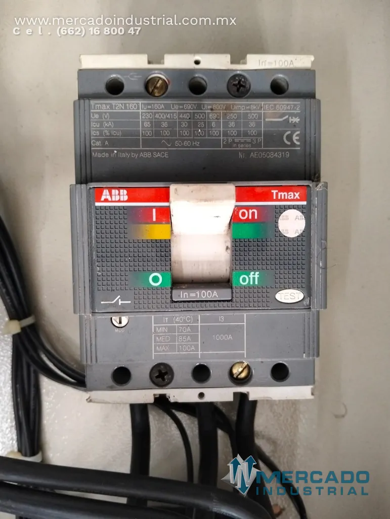 Arrancador a tensión reducida de 50 a 60 HP en 440V de 0.80 x 0.60 x 0.32m