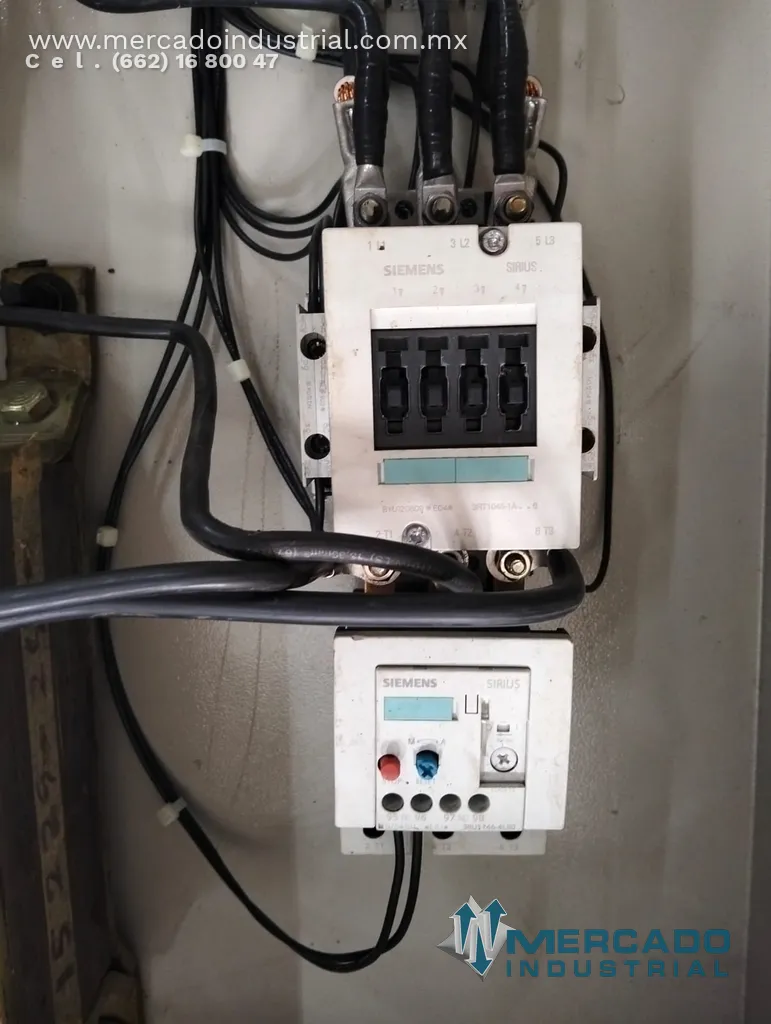Arrancador a tensión reducida de 50 a 60 HP en 440V de 0.80 x 0.60 x 0.32m