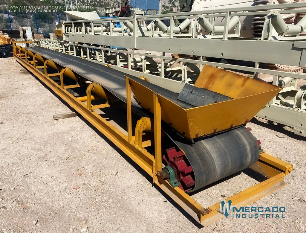 Banda transportadora de 24" x 9.82 m de largo