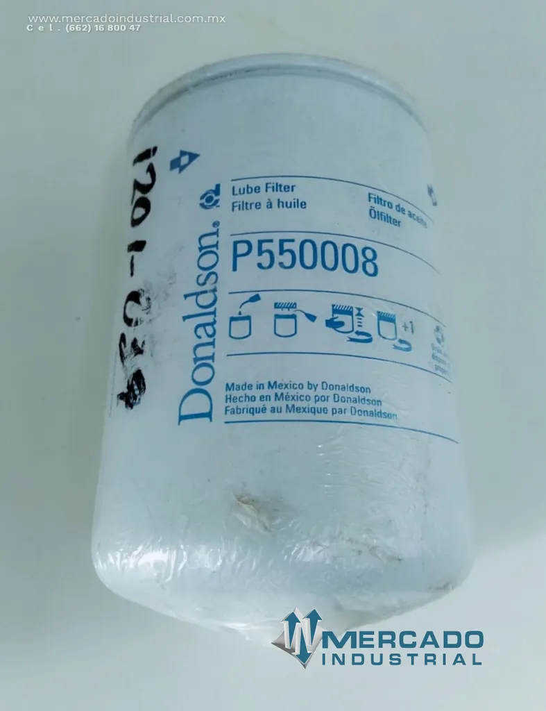 Filtro hidráulico modelo P550008 marca DONALDSON