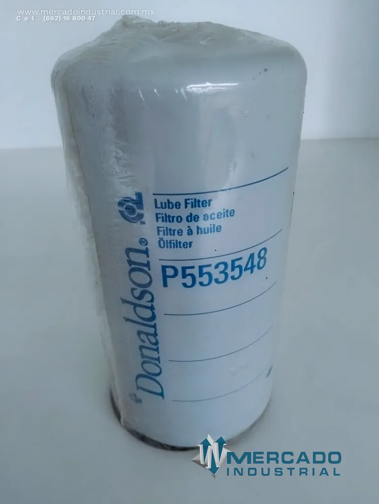 Filtro hidráulico modelo P553548 marca DONALDSON